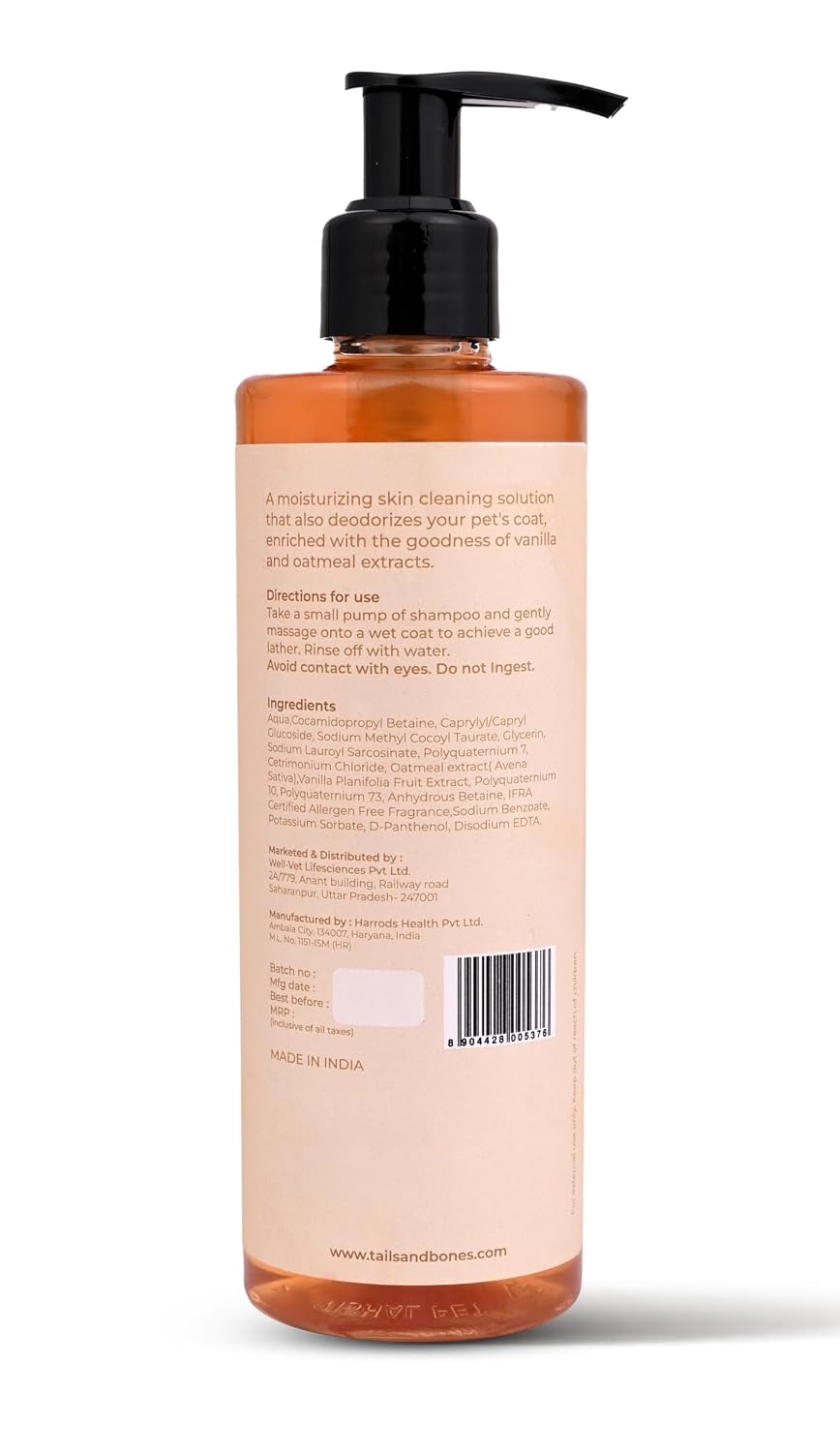 Moisturising Shampoo,Nourishing Conditioner & Silky Smooth Coat Hemp Oil | Vanilla, Oats, Oat & Calendula