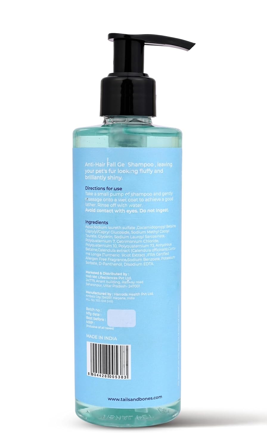 Anti Hair Fall Shampoo,Nourishing Conditioner & Smooth Coat Hemp Oil | Aqua, Calendula, Lavender & Mint Oil