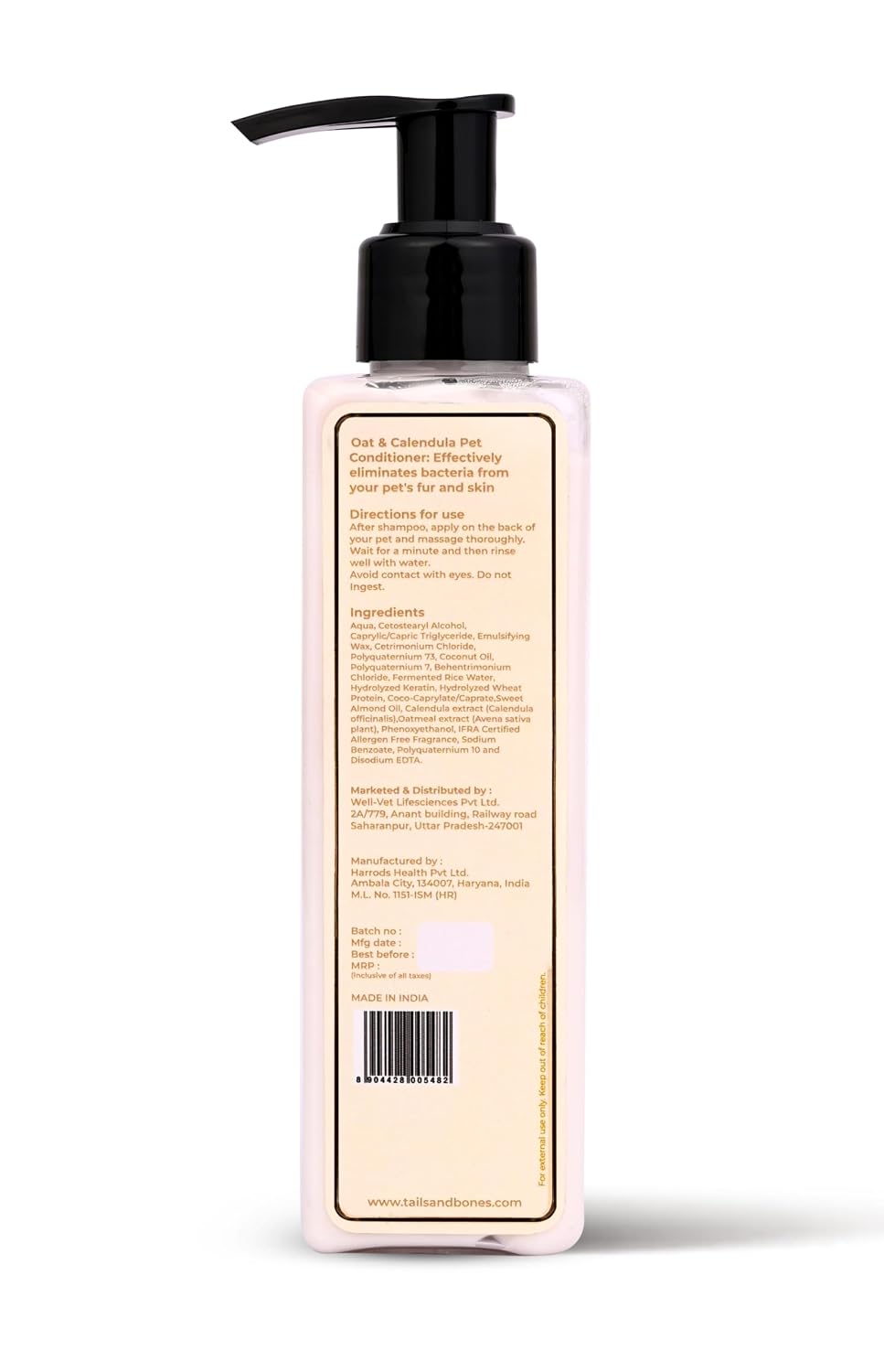 Anti Hair Fall Shampoo & Nourishing Conditioner | Aqua, Calendula & Oat | Combo of 2