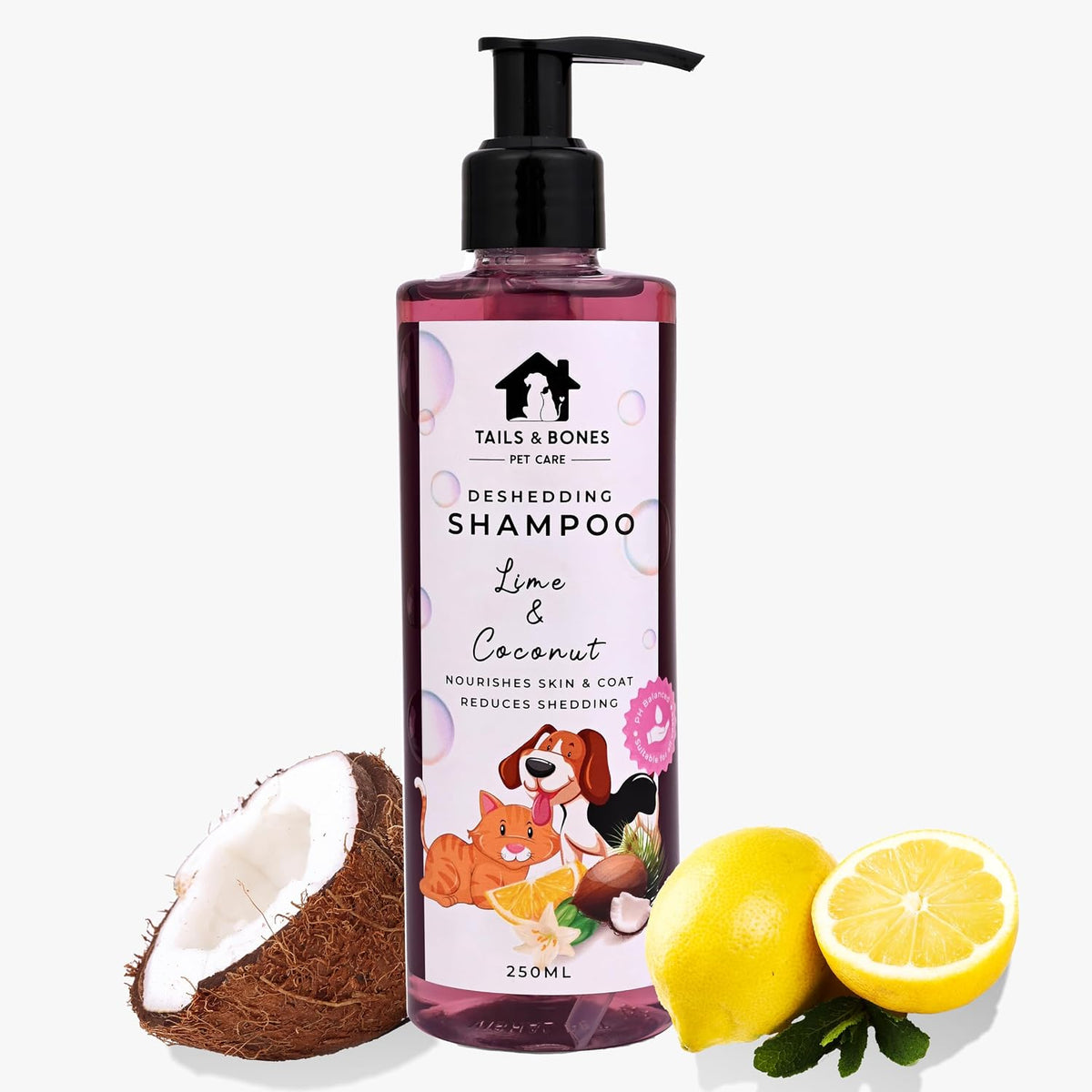 Deshedding Shampoo,Nourishing Conditioner & Silky Smooth Coat | Lime, Coconut  Lavender & Mint Oil
