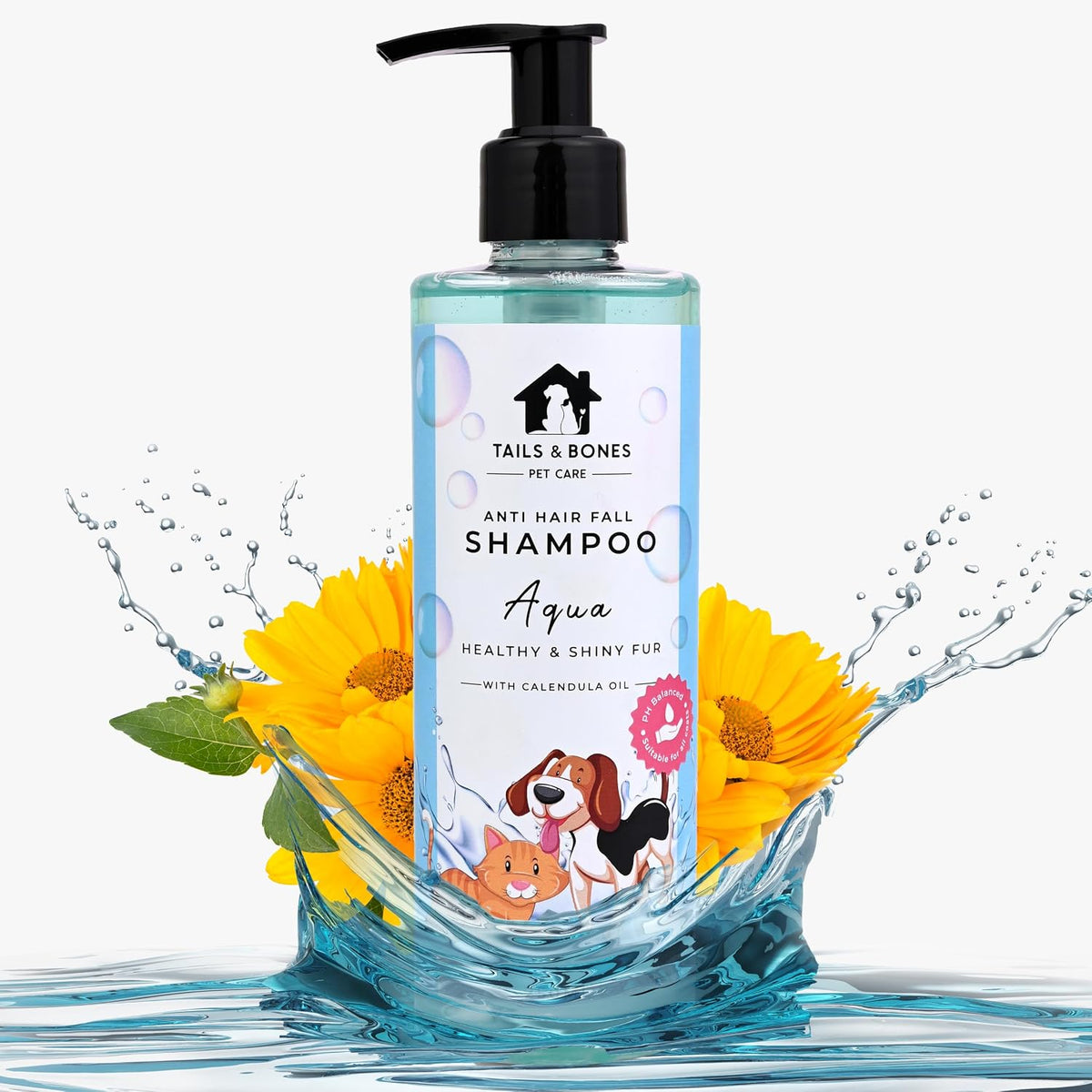 Anti Hair Fall Shampoo,Nourishing Conditioner & Silky Smooth Coat Hemp Oil | Aqua, Calendula & Oat