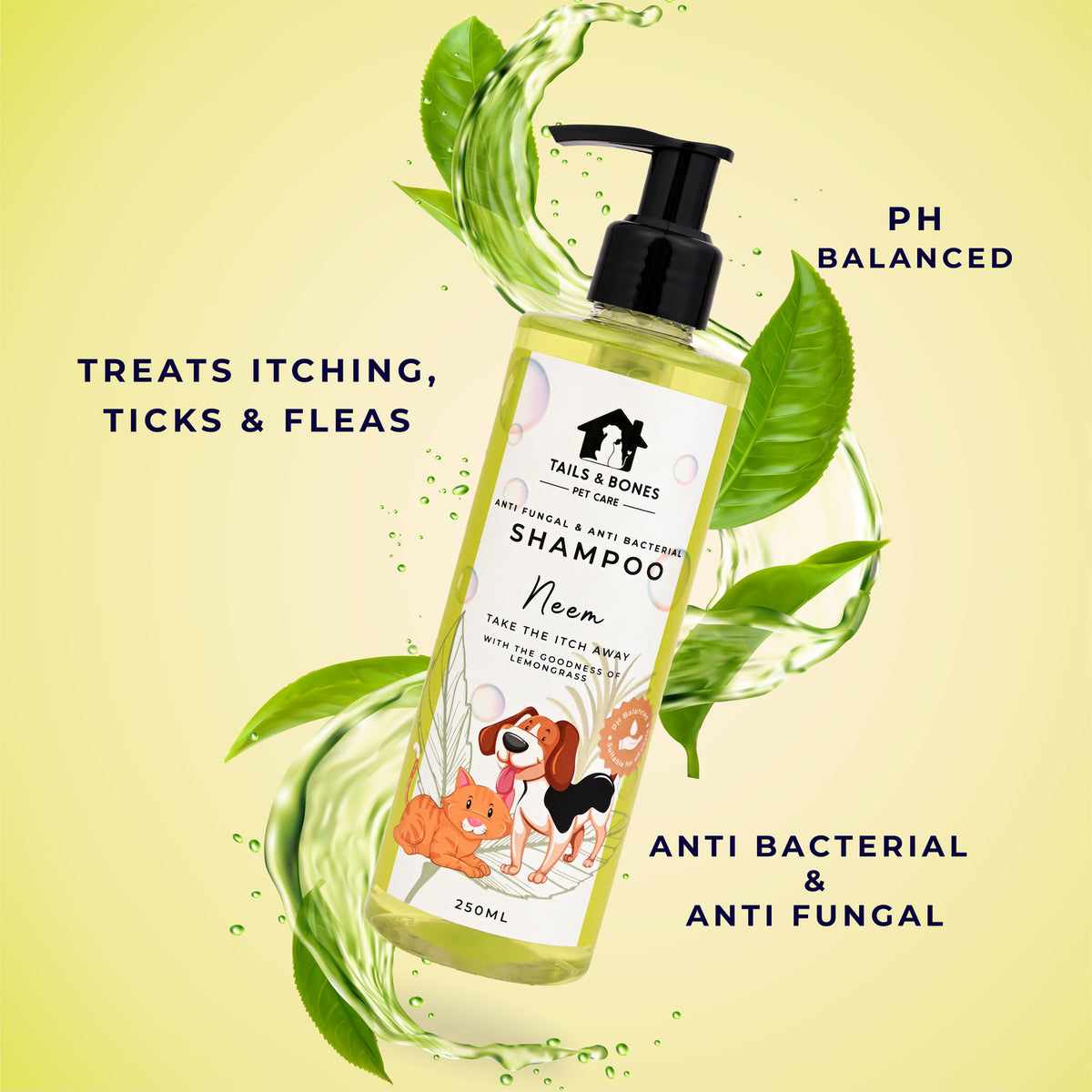 Neem Herbal Pet Shampoo for Healthy Skin & Coat