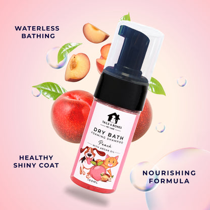Peach Waterless Dry Bath for Instant Freshness