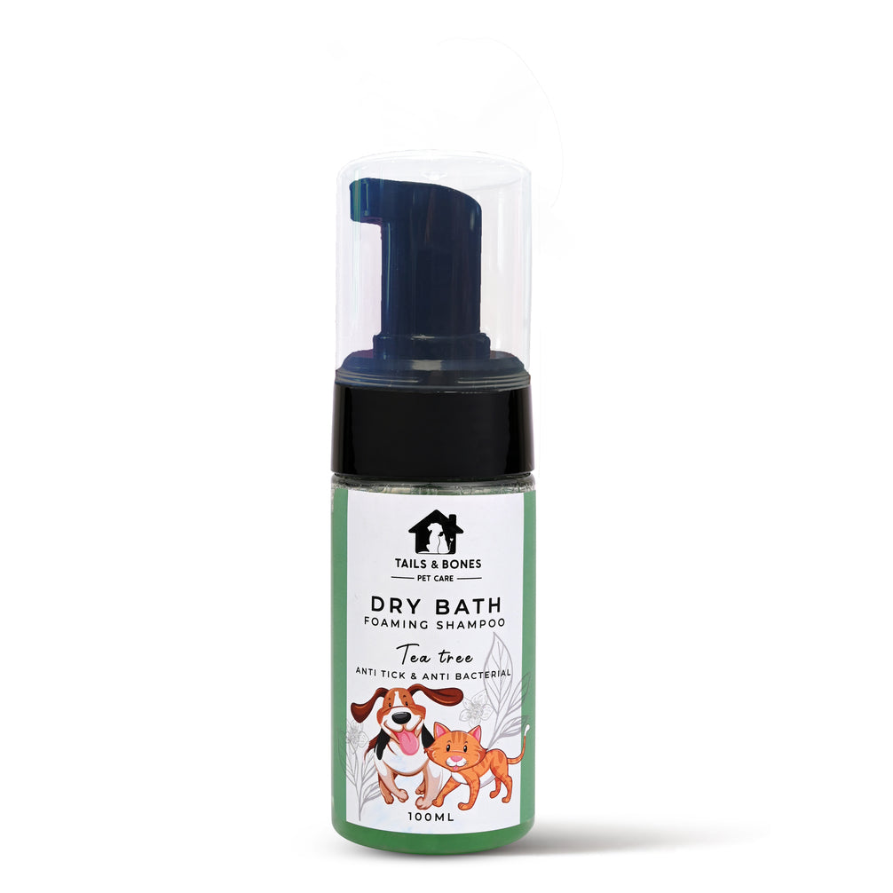 Tea Tree Waterless Dry Bath Foam for Dogs & Cats