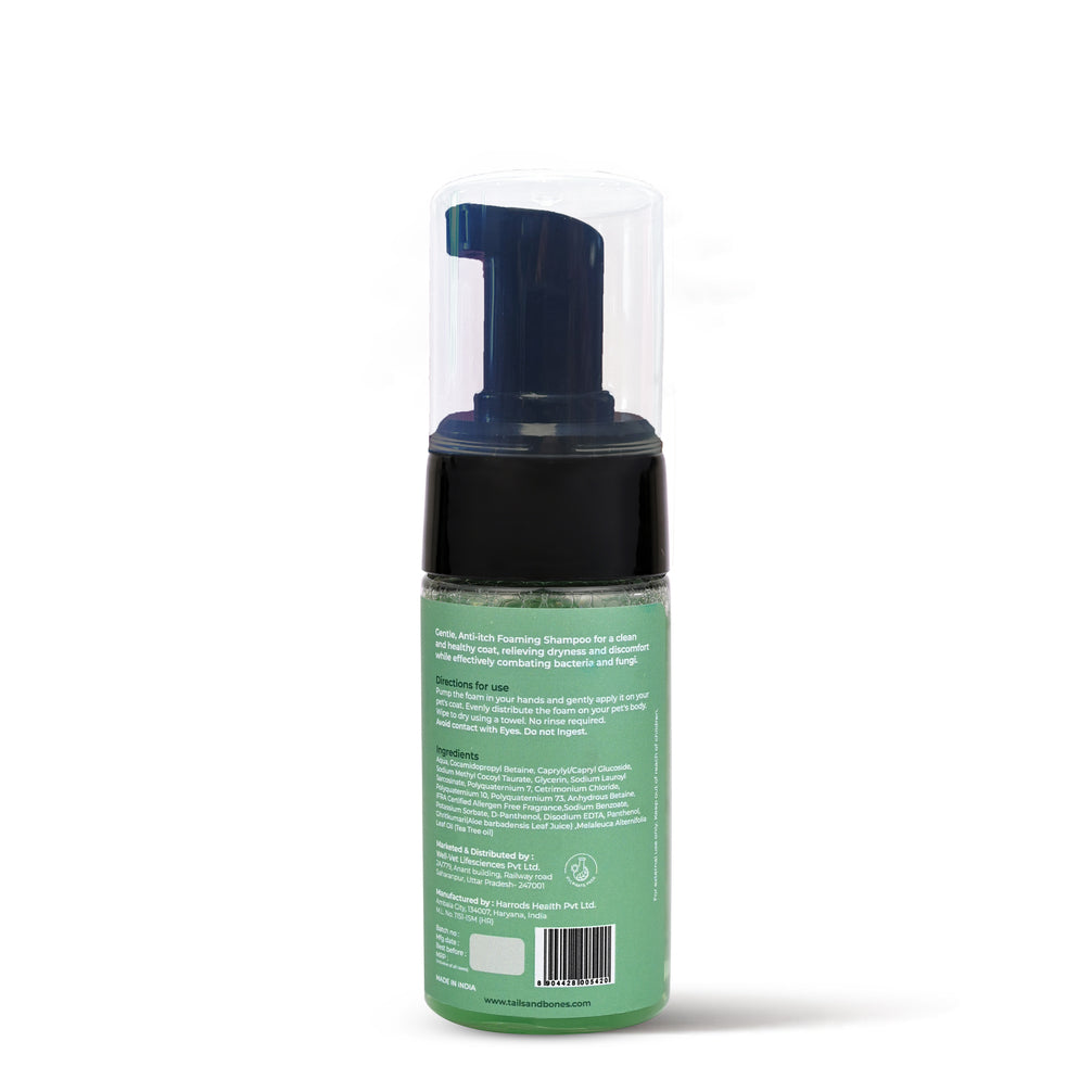 Tea Tree Waterless Dry Bath Foam for Dogs & Cats