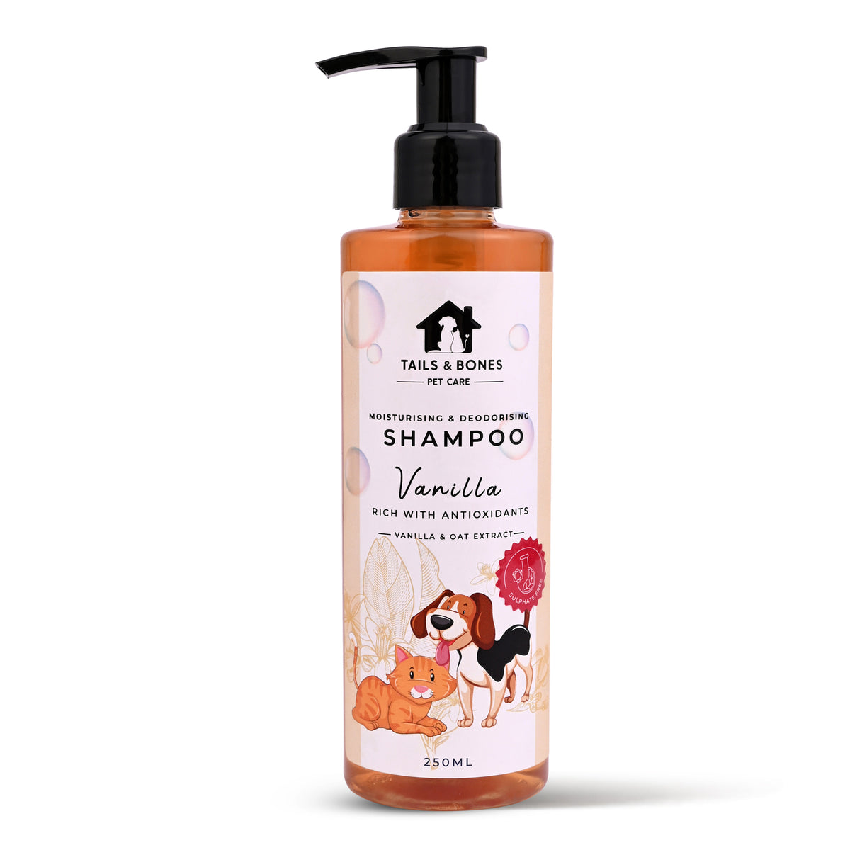 Vanilla Nourishing Pet Shampoo for Soft & Healthy Coats